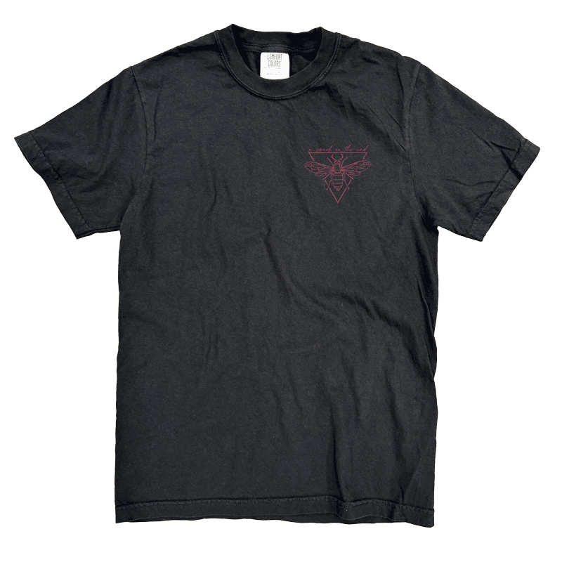 Mission To Sleep - Black Floral Tee